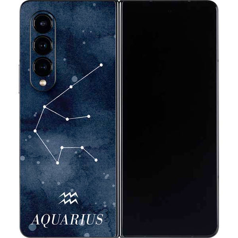 Aquarius Constellation Galaxy Z Fold4 5G Skin